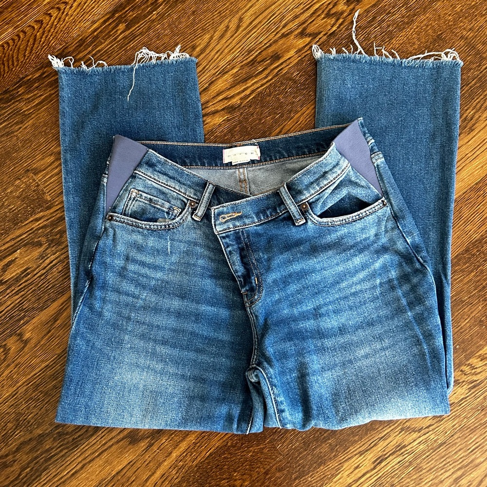 Hatch The Maternity Crop Jean - Indigo